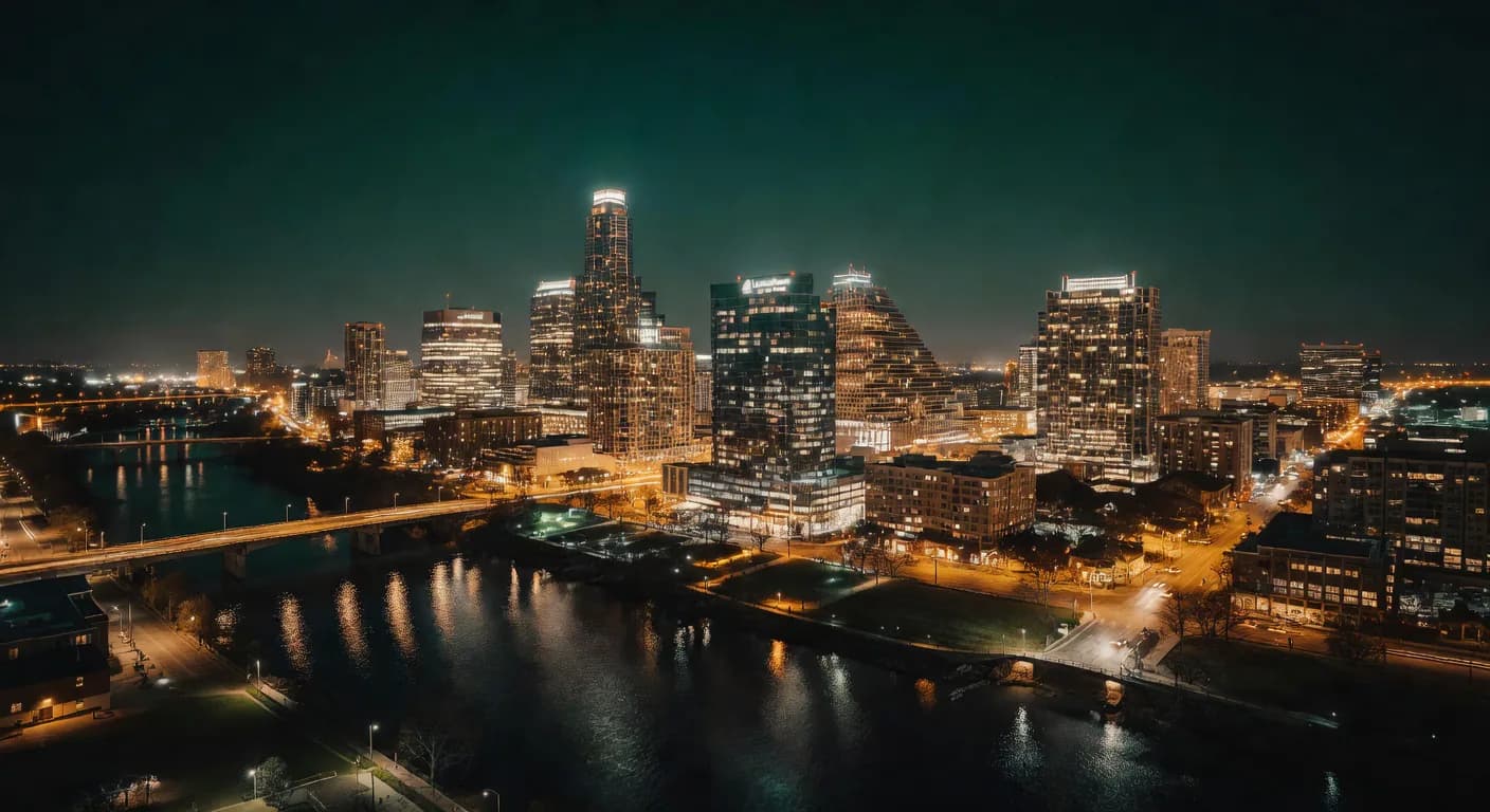 Austin skyline at night